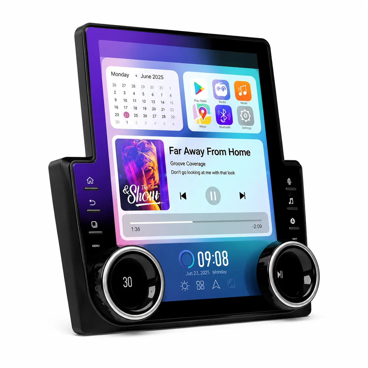 مانیتور خودرو دایموند تسلایی مدل V97 با ۴ گیگابایت رم و ۶۴ گیگابایت حافظه