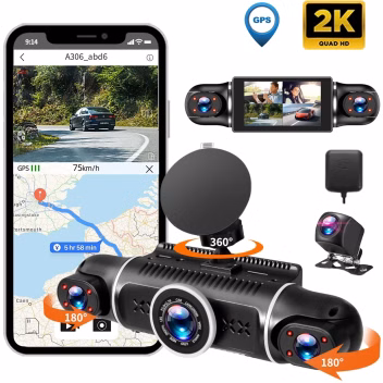دوربین خودرو ۴ لنز مدل M100 Pro با وای فای و GPS