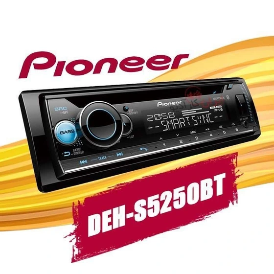 پخش خودرو پایونیر مدل DEH-S5250BT با بلوتوث و سایز ۱ دین